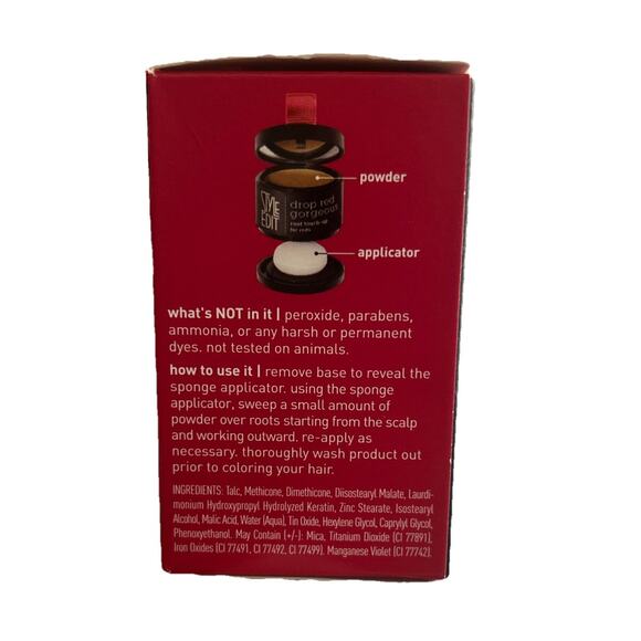 Style Edit Drop Red Gorgeous Root Touch Up Binding Powder Light Red .13oz NIB - Picture 2 of 3
